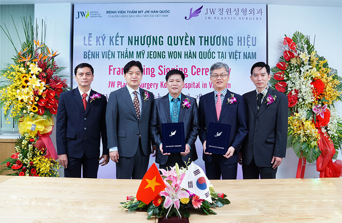 Bệnh viện JW nhượng quyền thương hiệu chính hãng từ Jeong Won Hàn Quốc