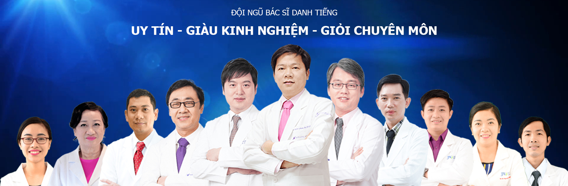 Đội ngũ những bác sĩ chuyên môn cao, giàu kinh nghiệm của Bệnh viện thẩm mỹ JW Hàn Quốc.