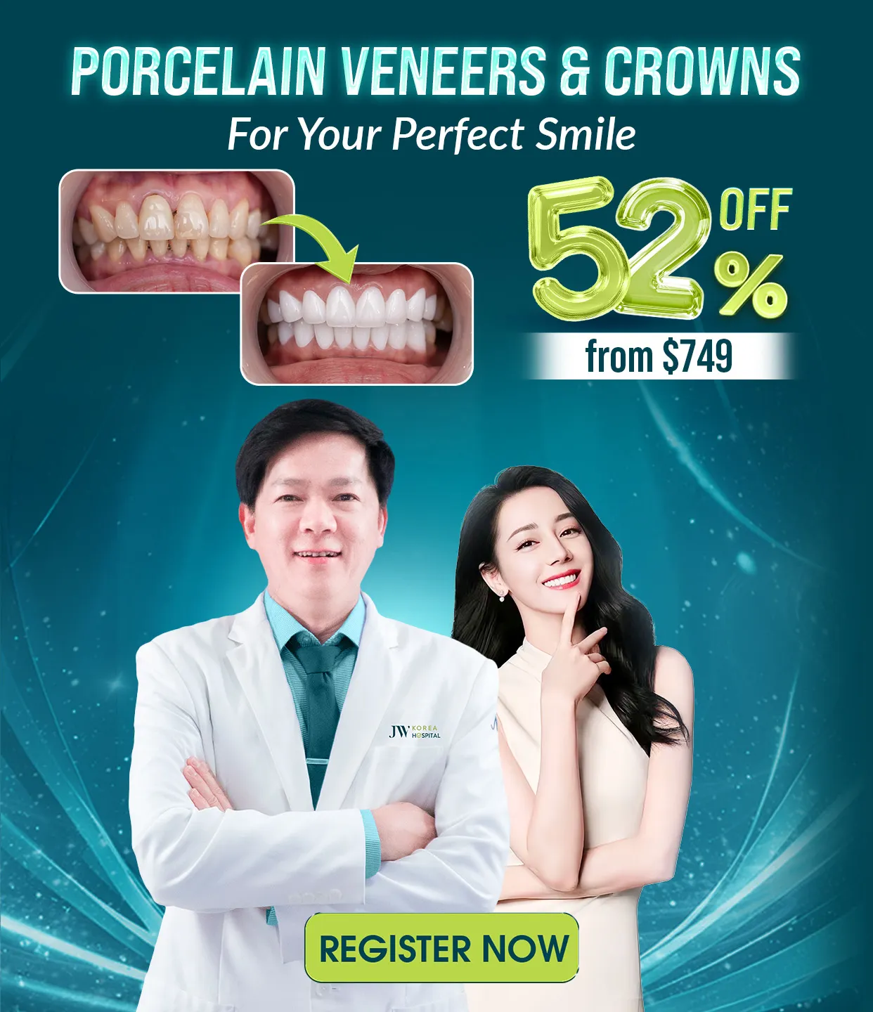 Banner porcelain veneers