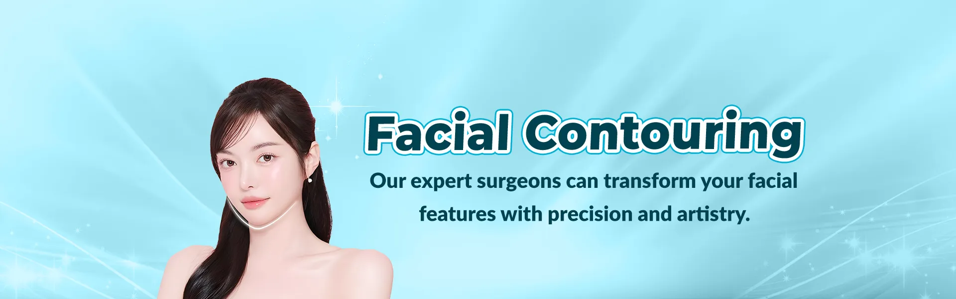 Banner for facial-contouring