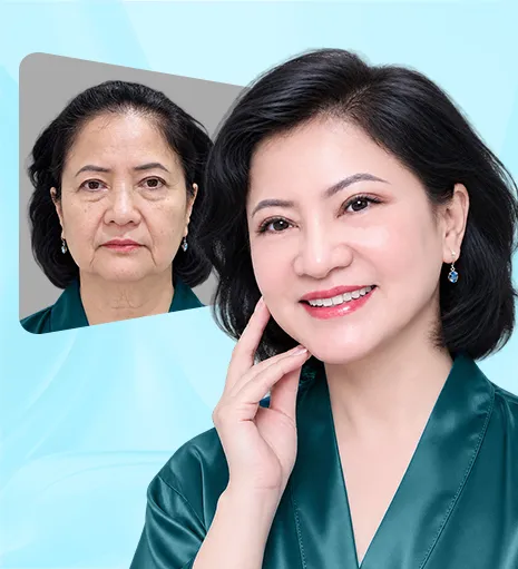 Image of cusomter before and after